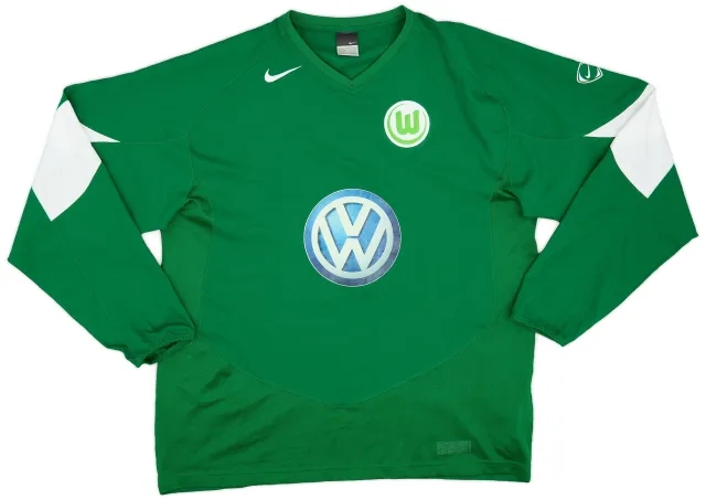 Nike 2005-06 Wolfsburg Home L/S Shirt - 8/10 - (XL)
