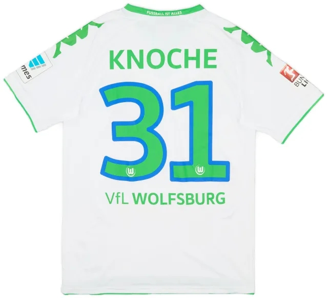 Kappa 2015-16 Wolfsburg Home Shirt Knoche #31 - 7/10 - (S)