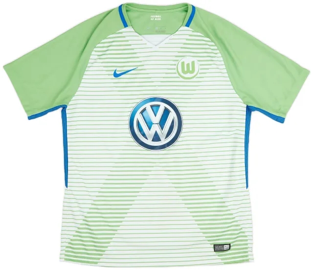 Nike 2017-18 Wolfsburg Home Shirt - 6/10 - (L)
