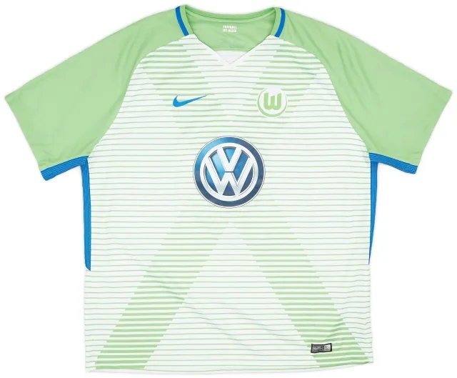 Nike 2017-18 Wolfsburg Home Shirt - 8/10 - (XXL)
