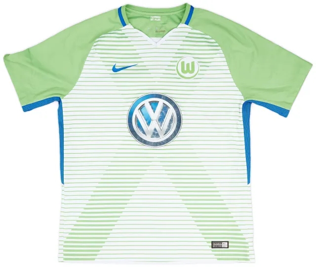 Nike 2017-18 Wolfsburg Home Shirt - 6/10 - (L)