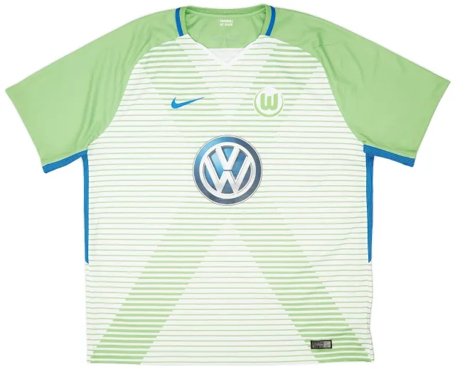 Nike 2017-18 Wolfsburg Home Shirt - 8/10 - (XXL)