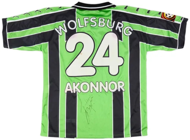 Puma 1998-99 Wolfsburg Match Issue Home Shirt Akonnor #24