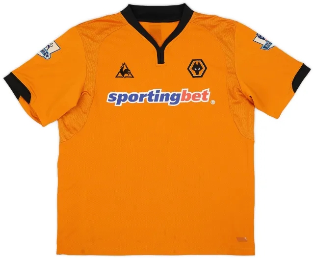 LeCoqSportif 2009-10 Wolves Home Shirt - 6/10 - (XXL)