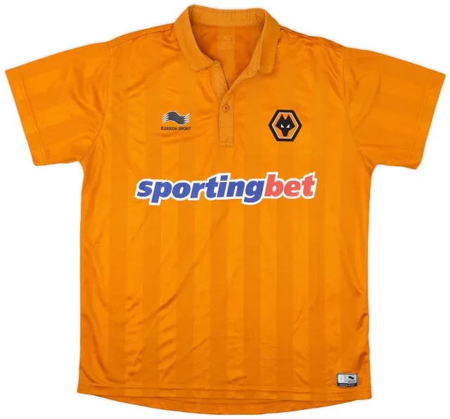 Burrda 2012-13 Wolves Home Shirt - 6/10 - (L)