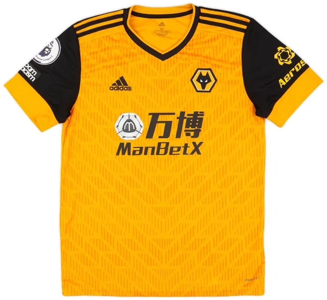 adidas 2020-21 Wolves Match Issue Home Shirt #4