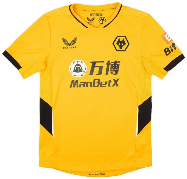 Castore 2021-22 Wolves Home Shirt - 9/10 - (S)