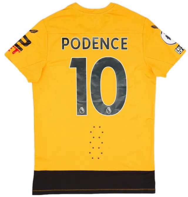 Castore 2022-23 Wolves Match Issue Home Shirt Podence #10