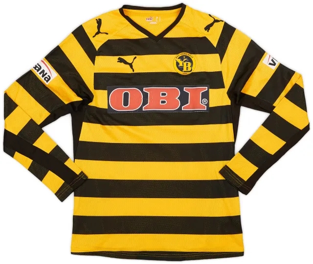 Puma 2008-09 Young Boys Player Issue Home L/S Shirt - 6/10 - (S)