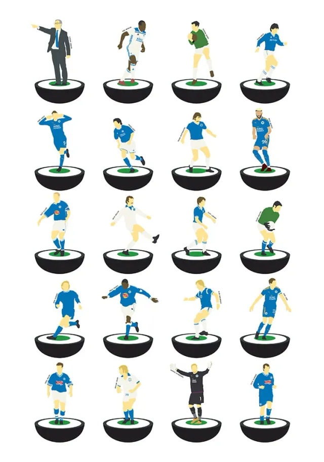 Accessories 1958-2020 Leicester Subbuteo A3 Print/Poster