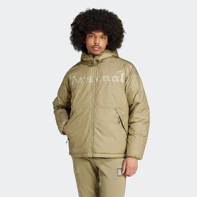 Arsenal Seasonal Down Jacket (Orbit Green) 2024-2025 Men's Polyester Made By: Adidas