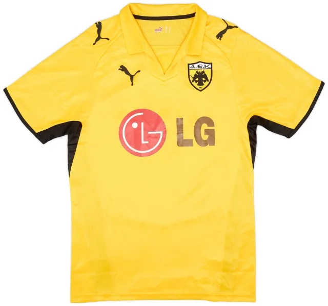 Puma 2008-09 AEK Athens Home Shirt - 9/10 - (S)