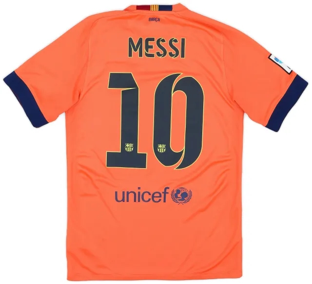 Nike 2014-15 Barcelona Away Shirt Messi #10 - 9/10 - (S)