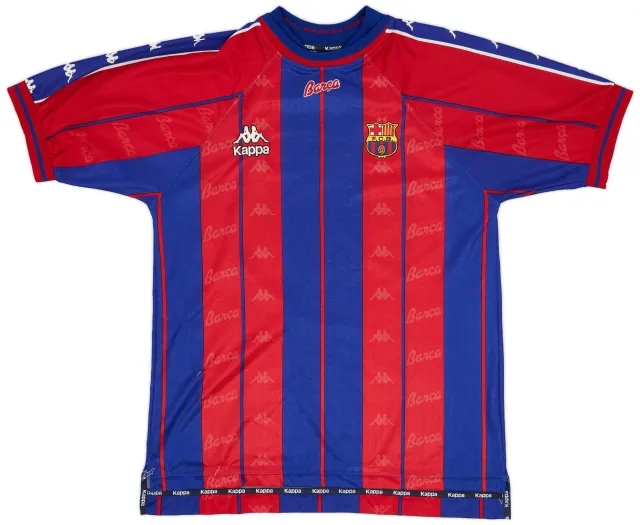 Kappa 1997-98 Barcelona Home Shirt - 9/10 - (XL)