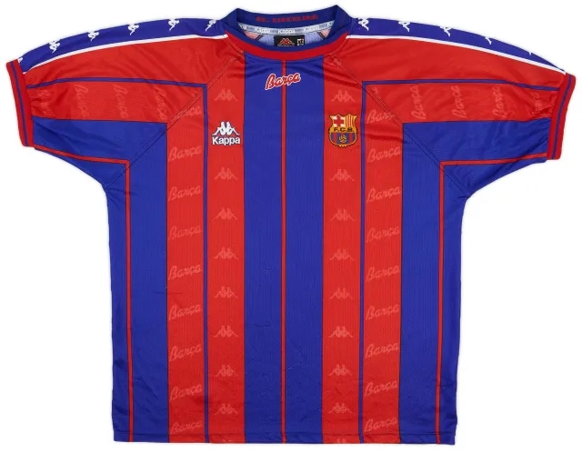 Kappa 1997-98 Barcelona Home Shirt - 7/10 - (XL)