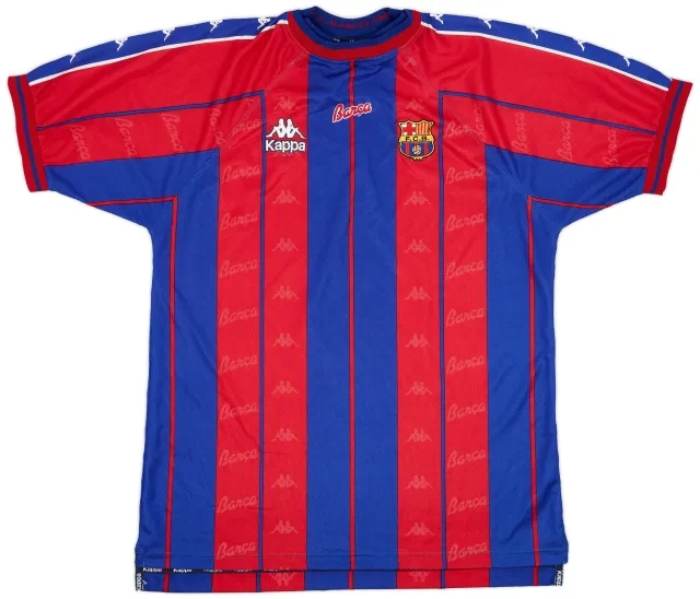 Kappa 1997-98 Barcelona Home Shirt - 9/10 - (XL)