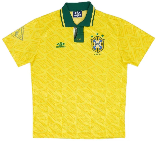 Umbro 1991-93 Brazil Home Shirt - 6/10 - (L)