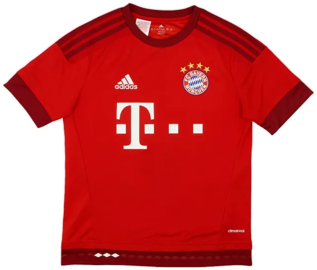 adidas 2015-16 Bayern Munich Home Shirt - 9/10 - (L.Boys)