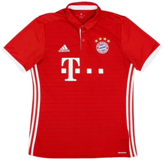 adidas 2016-17 Bayern Munich Home Shirt - 7/10 - (M)