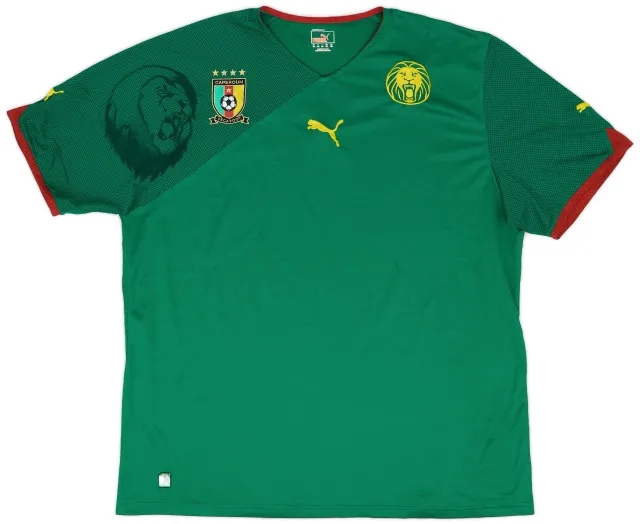 Puma 2010-11 Cameroon Home Shirt - 8/10 - (XXL)