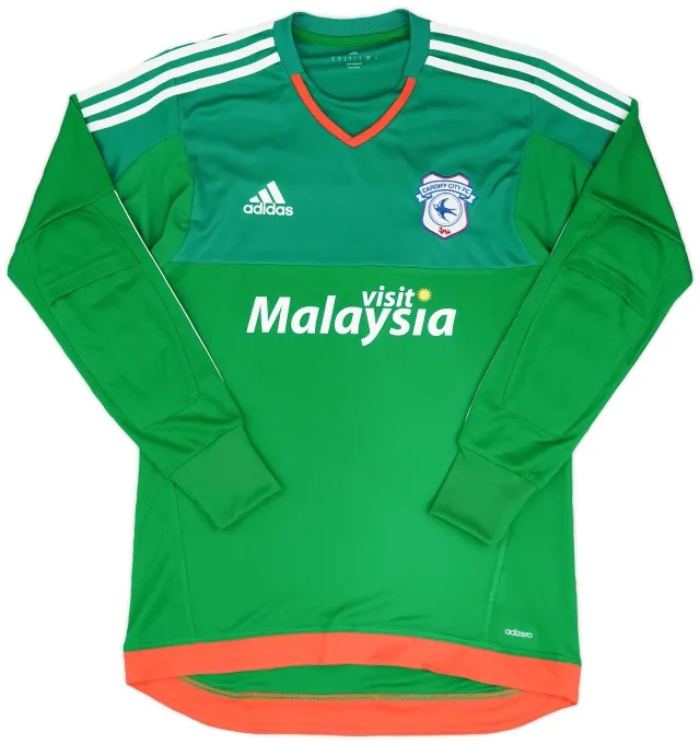adidas 2015-16 Cardiff GK Shirt - 9/10 - (S)
