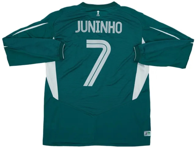 Umbro 2004-05 Celtic Away L/S Shirt Juninho #7 - 7/10 - (XL)
