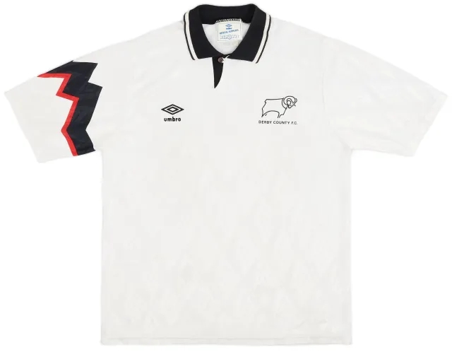 Umbro 1991-93 Derby County Home Shirt - 7/10 - (L)