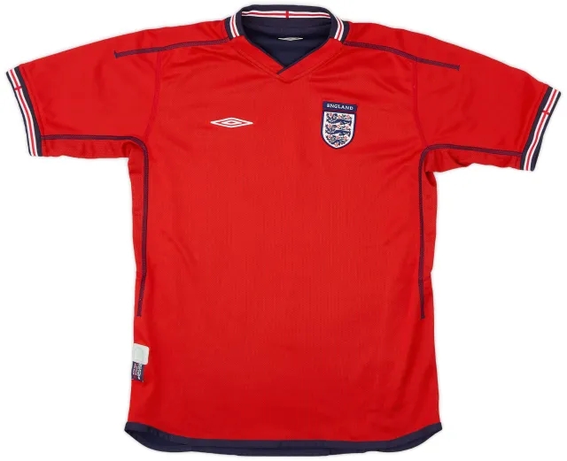 Umbro 2002-04 England Away Shirt - 9/10 - (XL.Boys)