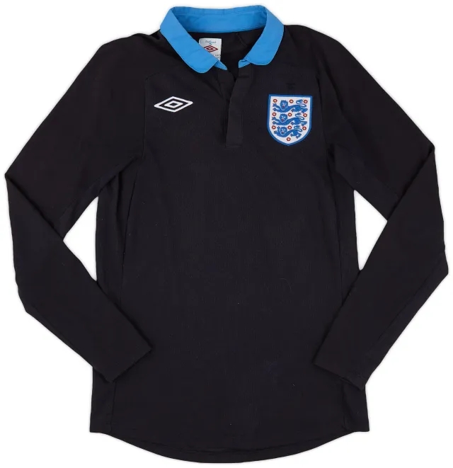 Umbro 2011-12 England Away L/S Shirt - 9/10 - (S)