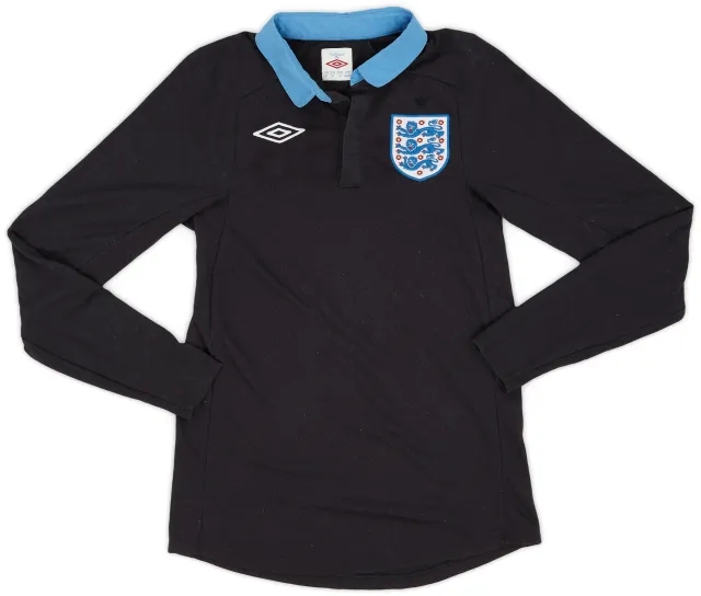Umbro 2011-12 England Away L/S Shirt - 9/10 - (XS)