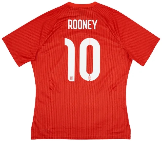 Nike 2014-15 England Authentic Away Shirt Rooney #10 (XL)