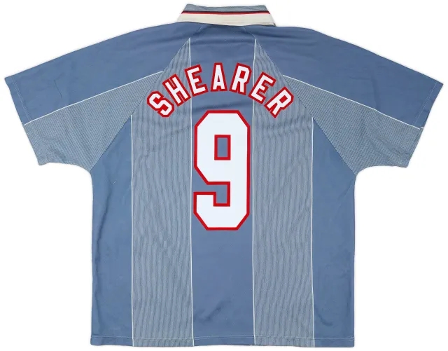 Umbro 1996-97 England Away Shirt Shearer #9 - 7/10 - (XL)
