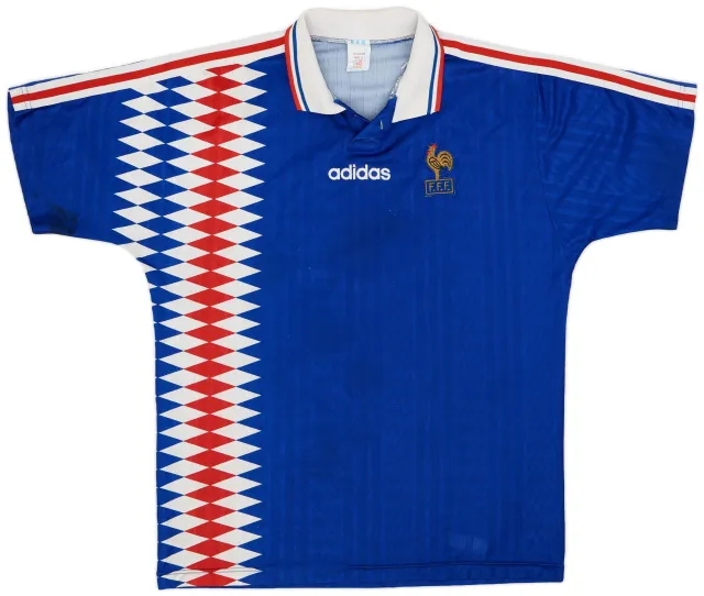 adidas 1994-96 France Home Shirt - 5/10 - (L)