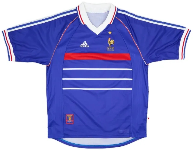adidas 1998-00 France Home Shirt - 9/10 - (XL)
