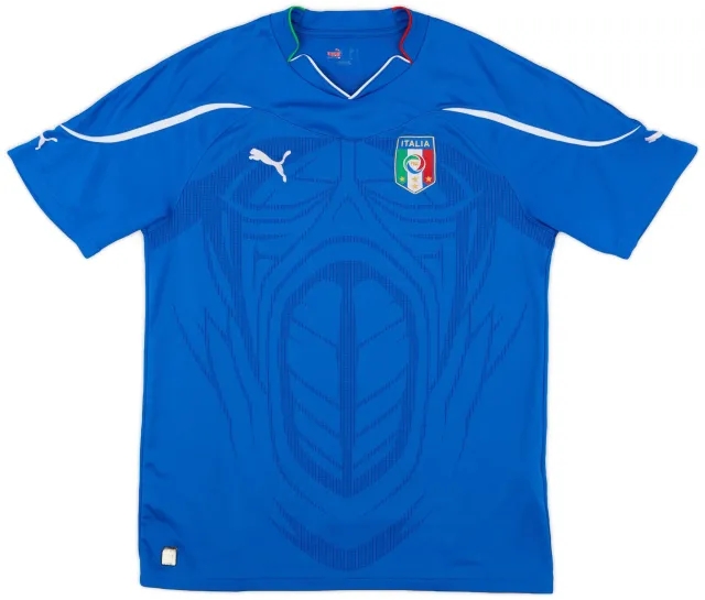 Puma 2010-12 Italy Home Shirt - 8/10 - (L)