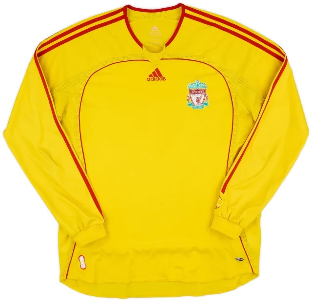 adidas 2006-07 Liverpool Away L/S Shirt #9 - 5/10 - (XL)