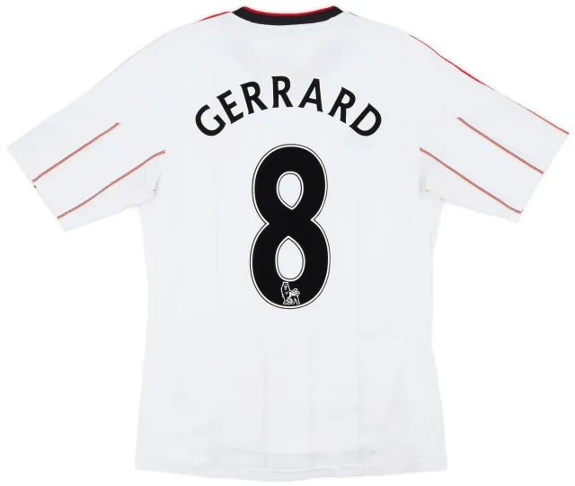 adidas 2010-11 Liverpool Away Shirt Gerrard #8 - 6/10 - (S)