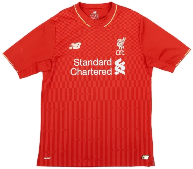NewBalance 2015-16 Liverpool Home Shirt - 6/10 - (XL.Boys)