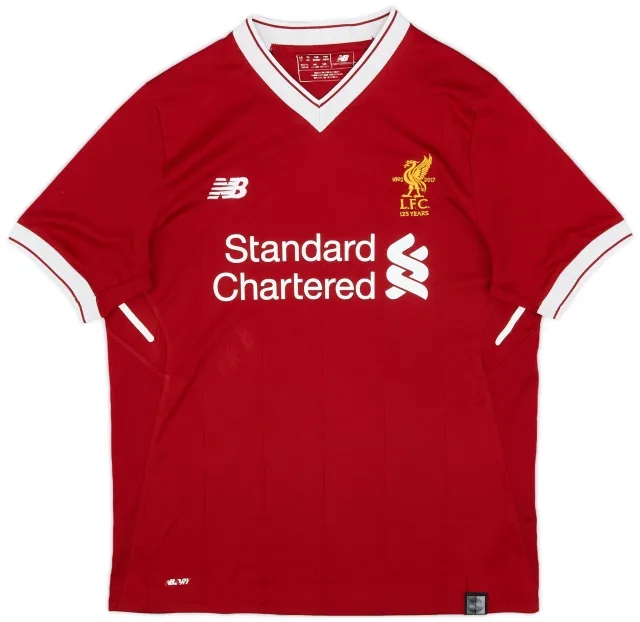 NewBalance 2017-18 Liverpool 125 Years Home Shirt - 7/10 - (L.Boys)