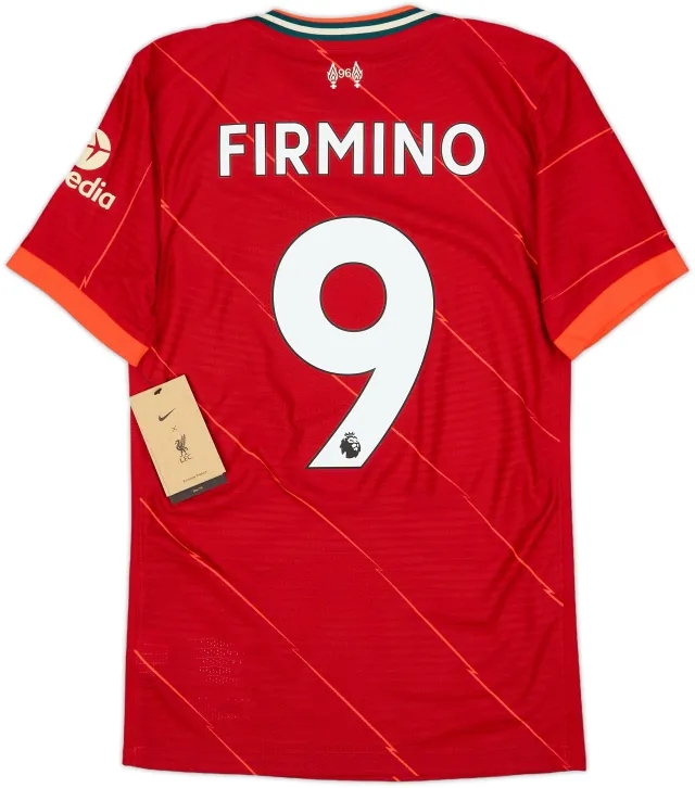 Nike 2021-22 Liverpool Home Shirt Virgil #4 - 5/10 - (M)
