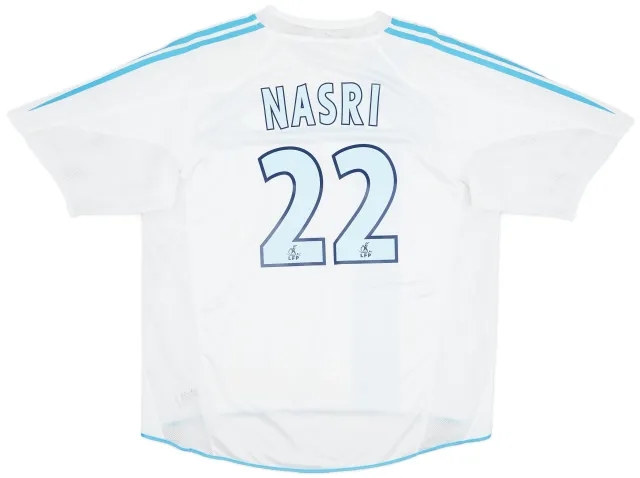 adidas 2004-05 Olympique Marseille Home Shirt Nasri #22 - 8/10 - (XL)