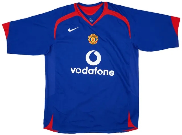 Nike 2005-06 Manchester United Away Shirt #7 - 8/10 - (L)