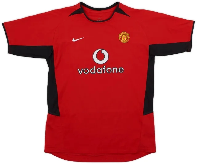 Nike 2002-04 Manchester United Home Shirt - 8/10 - (XL.Boys)