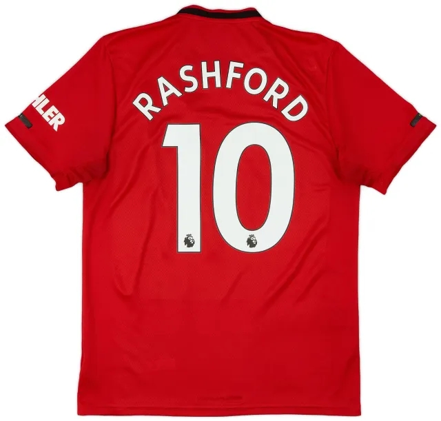 adidas 2019-20 Manchester United Home Shirt Rashford #10 - 5/10 - (M)