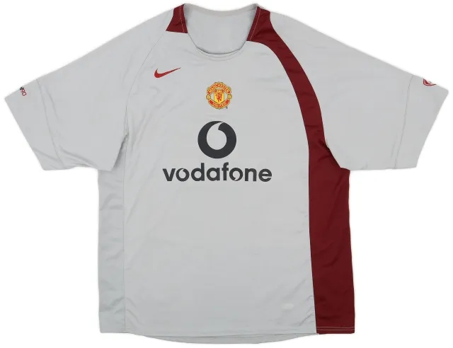 2005-06 Manchester United Nike 1/4 Zip Polo Shirt - 8/10 - (M)