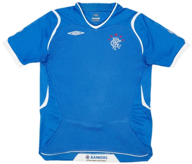 Umbro 2008-09 Rangers Home Shirt - 6/10 - (M.Boys)