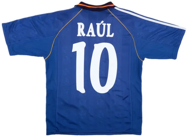adidas 1999-00 Spain Away Shirt Raul #10 - 8/10 - (S)