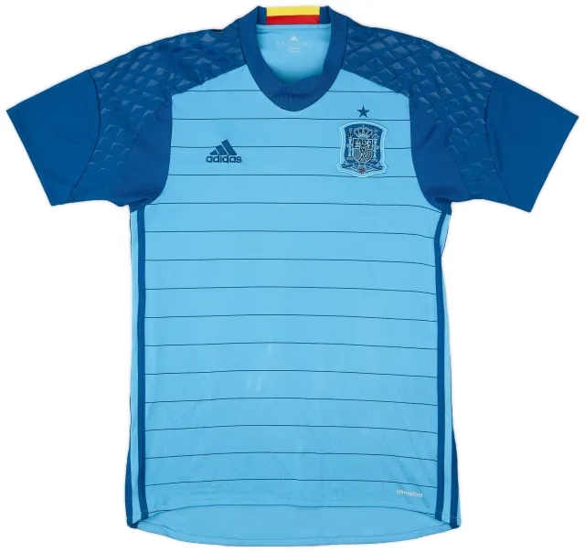 adidas 2016-17 Spain GK Home S/S Shirt - 8/10 - (S)