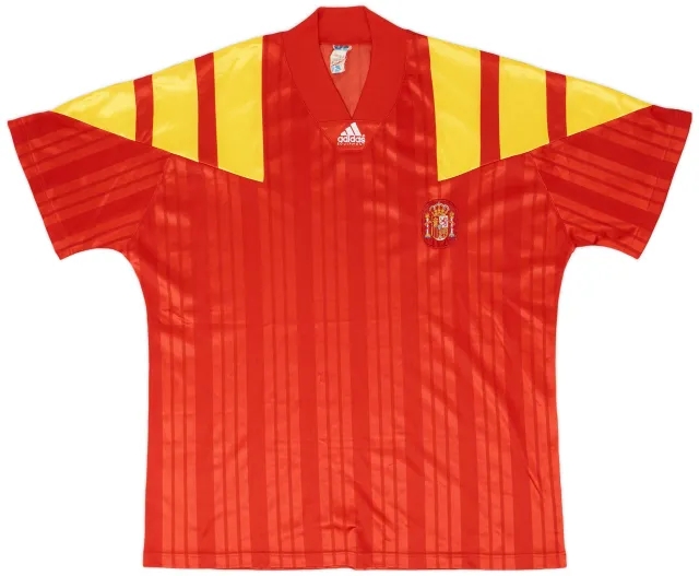 adidas 1992-94 Spain Home Shirt - 6/10 - (XL)