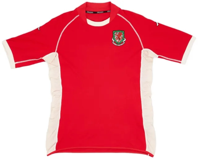 Kappa 2002-04 Wales Home Shirt - 8/10 - (L)